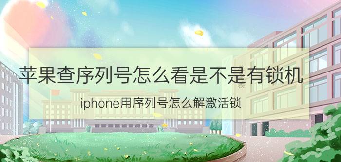 苹果查序列号怎么看是不是有锁机 iphone用序列号怎么解激活锁？